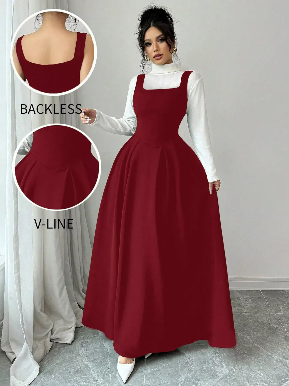 Trendsi Square Neck Sleeveless Maxi Tank Dress Square Neck Sleeveless Maxi Tank Dress Apparel & Accessories > Clothing > Dresses