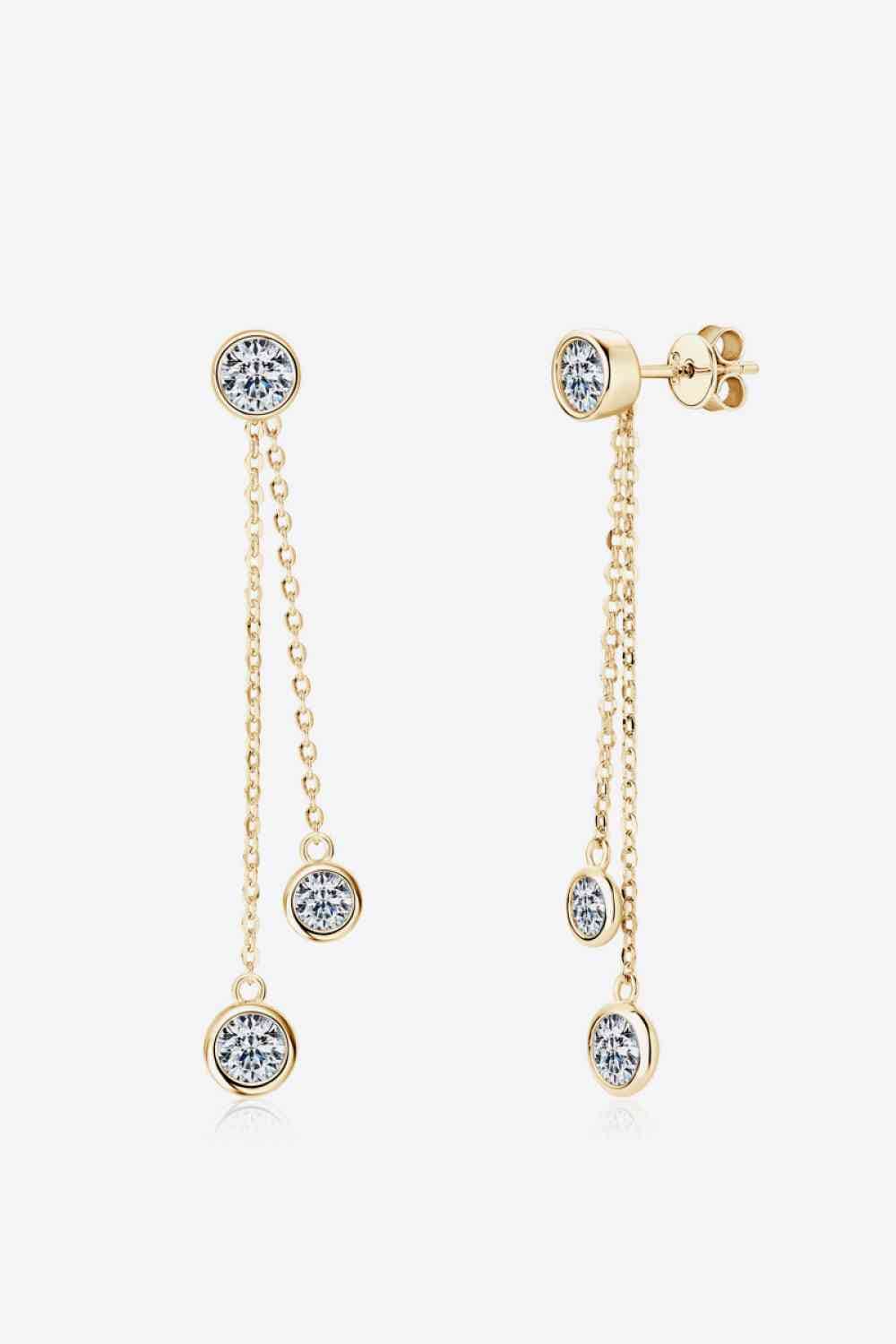 Trendsi 2.6 Carat Moissanite 925 Sterling Silver Earrings Apparel & Accessories > Clothing > Sleepwear & Loungewear > Robes