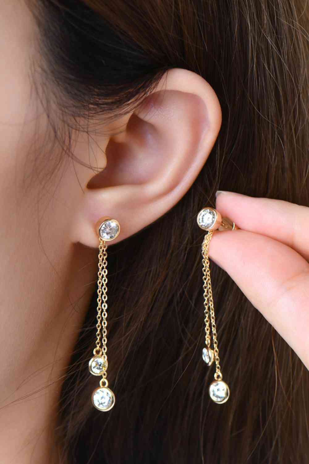 Trendsi 2.6 Carat Moissanite 925 Sterling Silver Earrings Apparel & Accessories > Clothing > Sleepwear & Loungewear > Robes