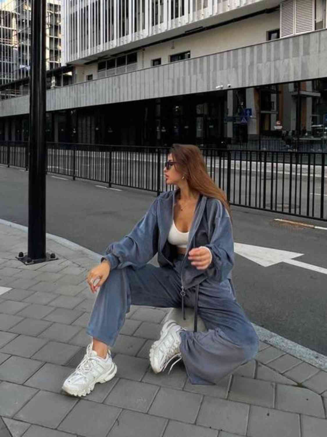 Trendsi Hooded Jacket and Pants Set Apparel &amp; Accessories &gt; Clothing &gt; Sleepwear &amp; Loungewear &gt; Robes