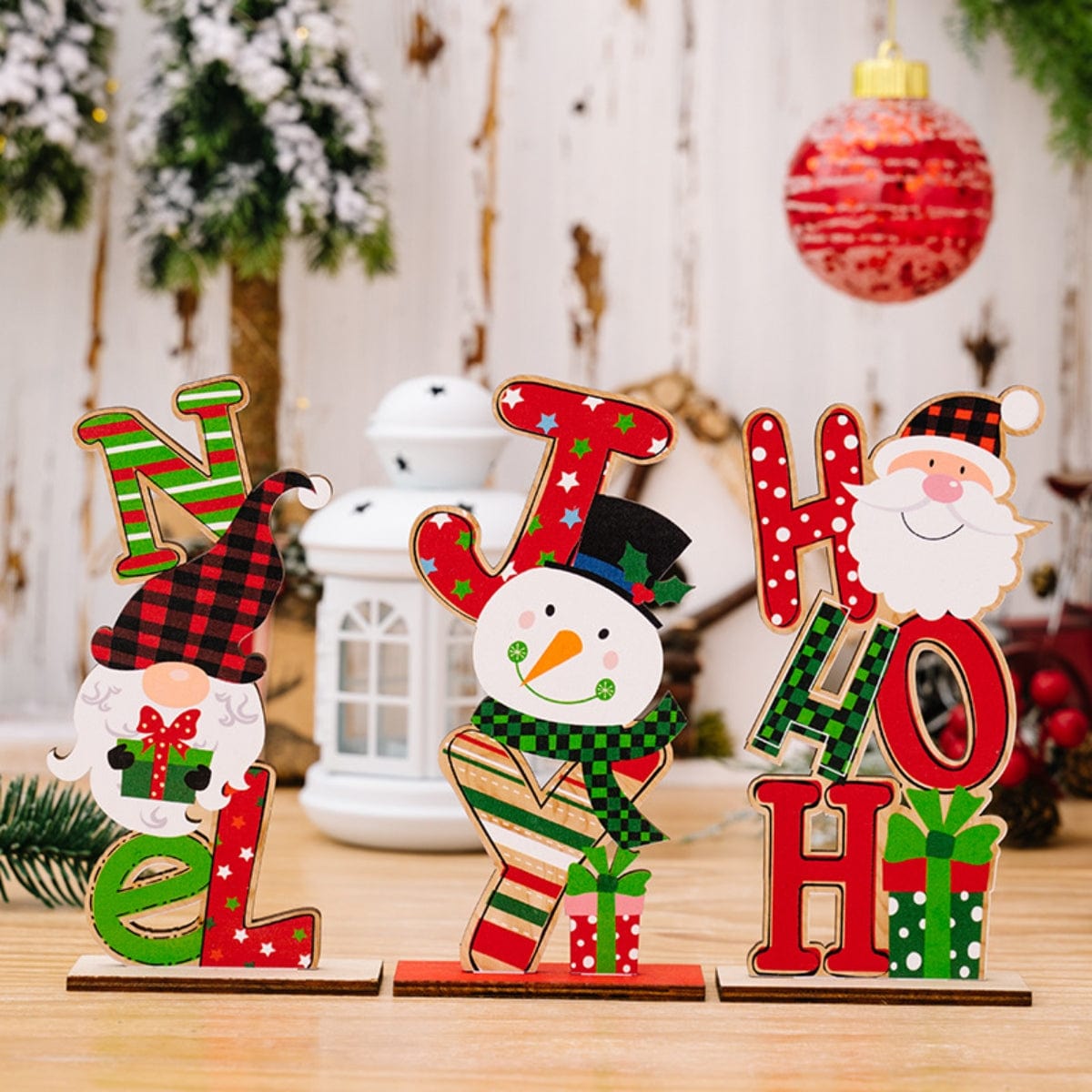 Trendsi Assorted 2-Piece Christmas Element Ornament Assorted 2-Piece Christmas Element Ornament