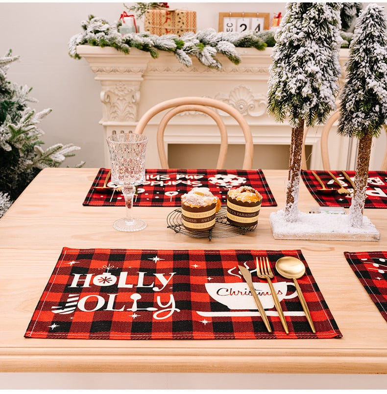 Trendsi Assorted 2-Piece Plaid Placemats Assorted 2-Piece Plaid Placemats