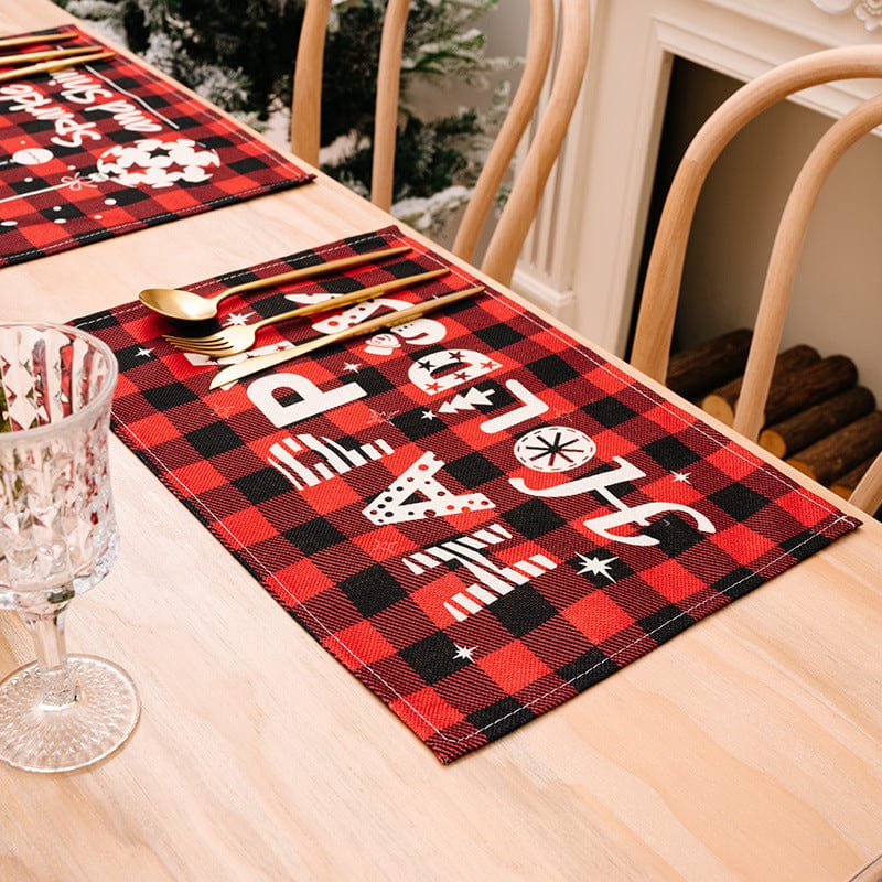 Trendsi Assorted 2-Piece Plaid Placemats Assorted 2-Piece Plaid Placemats