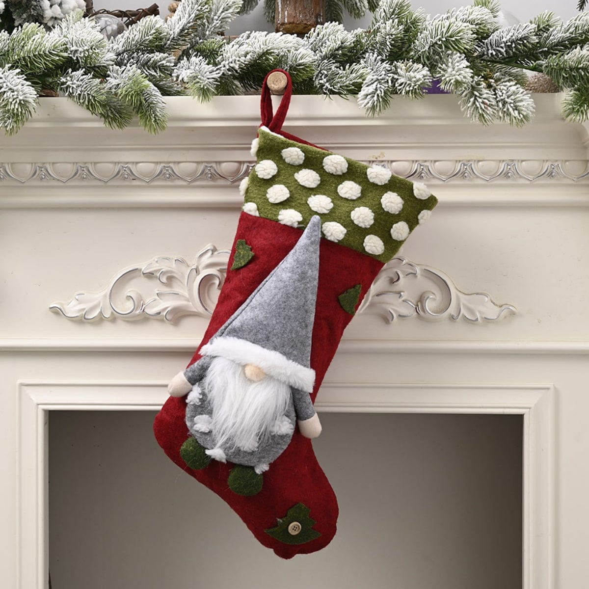 Trendsi Charcoal / One Size Christmas Stocking Hanging Widget 101400524569110 Christmas Stocking Hanging Widget