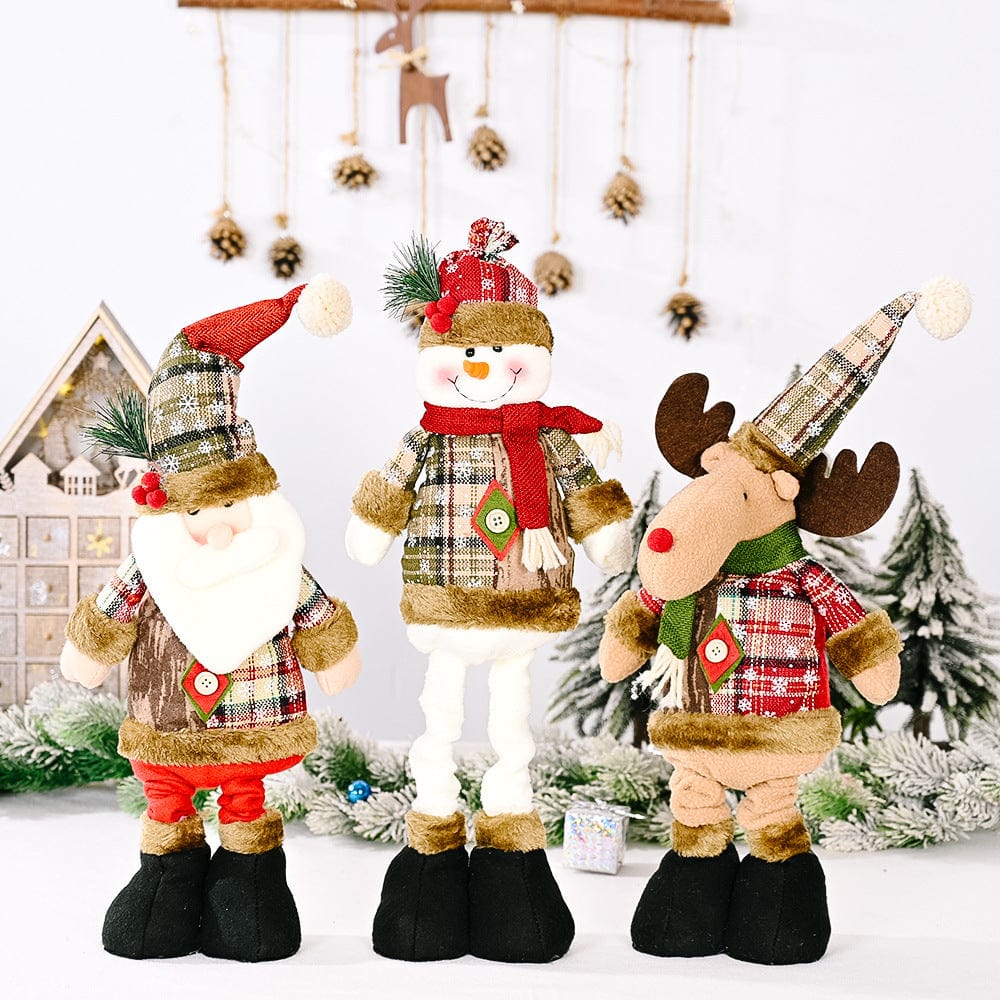 Trendsi Christmas Telescopic Leg Doll Christmas Telescopic Leg Doll