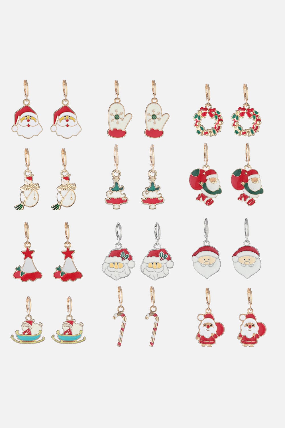 Trendsi Christmas Theme Alloy Earrings Christmas Theme Alloy Earrings