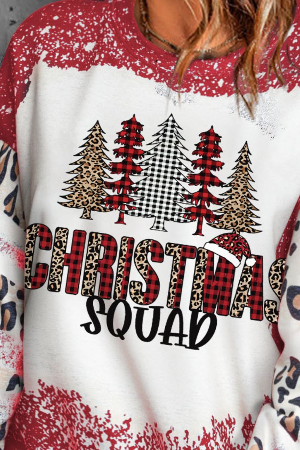 Trendsi Christmas Tree Graphic Sweatshirt Christmas Tree Graphic Sweatshirt