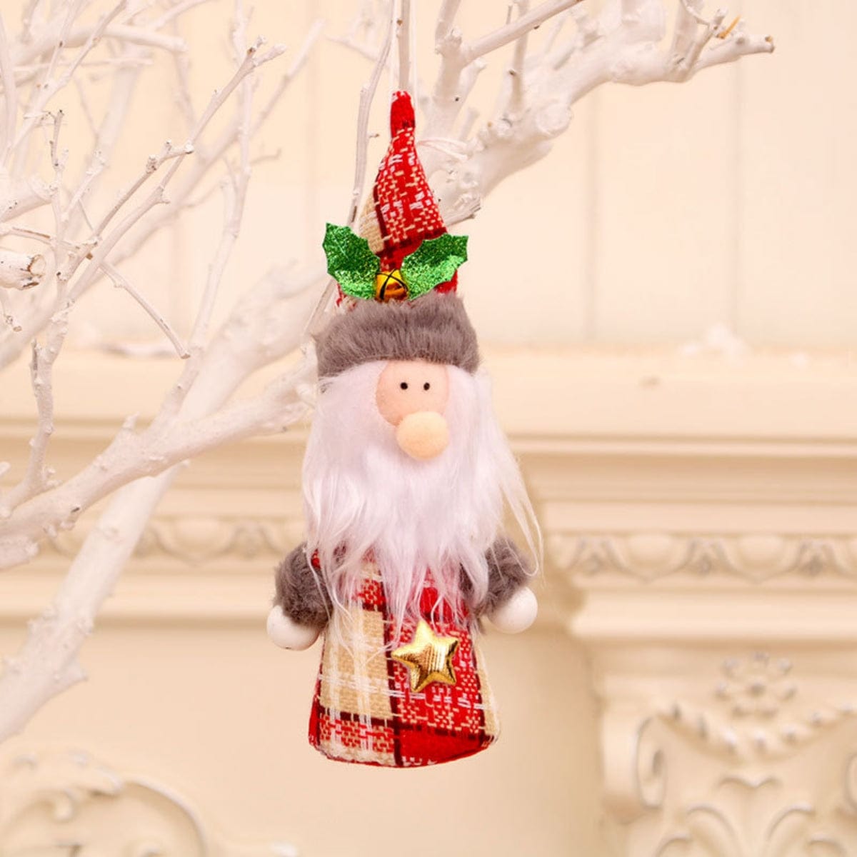 Trendsi Deep Red / One Size Assorted 2-Piece Christmas Gnome Hanging Widgets 101400293453045 Assorted 2-Piece Christmas Gnome Hanging Widgets