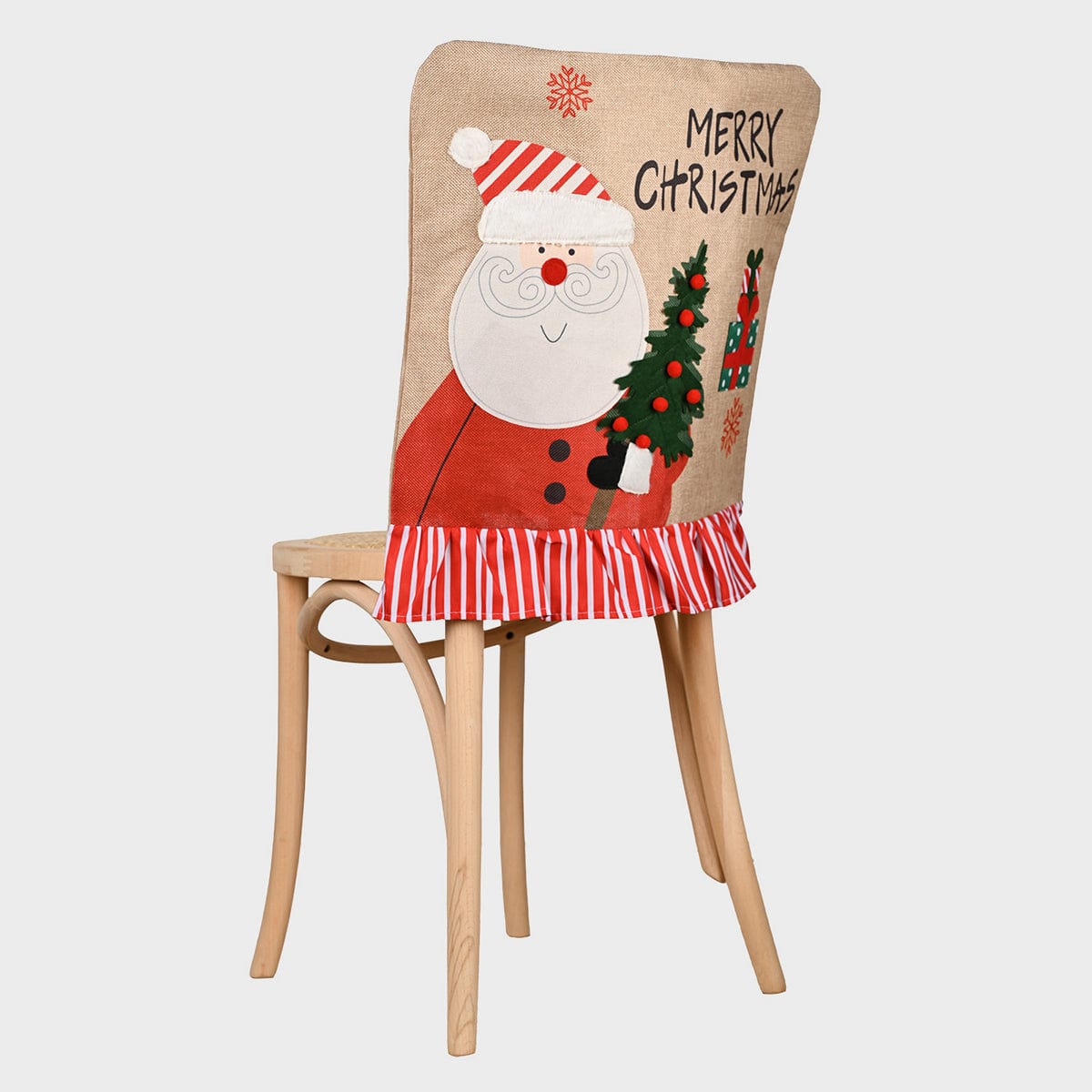 Trendsi Deep Red / One Size MERRY CHRISTMAS Chair Cover 101400235145519 MERRY CHRISTMAS Chair Cover