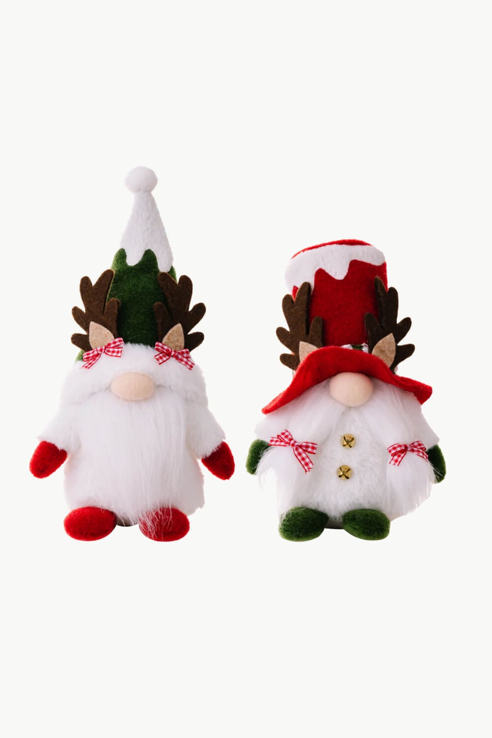 Trendsi Green/Red / One Size/2 Pack 2-Pack Christmas Reindeer Gnomes 101400644649268 2-Pack Christmas Reindeer Gnomes