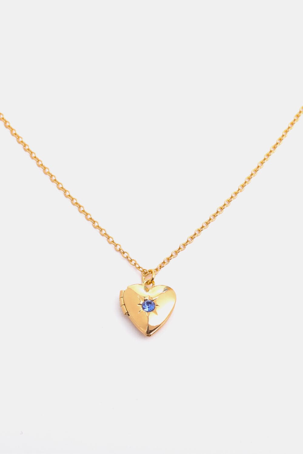 Trendsi March / One Size Zircon Heart Shape 14K Gold-Plated Pendant Necklace 101300894369137 Zircon Heart Shape 14K Gold-Plated Pendant Necklace