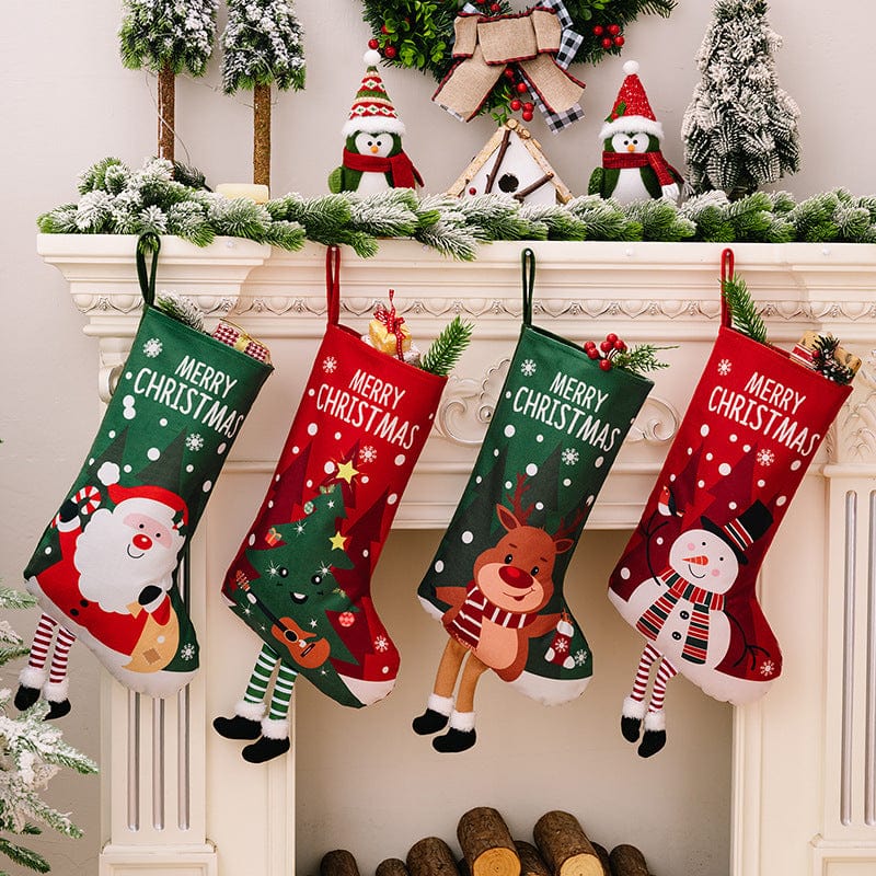 Trendsi Printed Christmas Stocking Hanging Widget Printed Christmas Stocking Hanging Widget