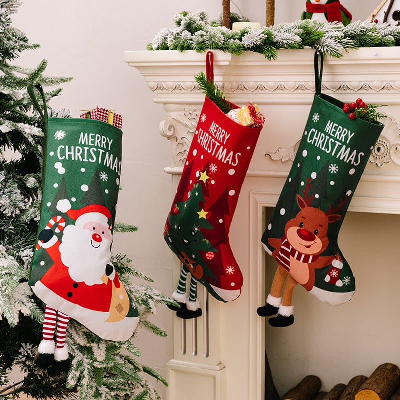 Trendsi Printed Christmas Stocking Hanging Widget Printed Christmas Stocking Hanging Widget