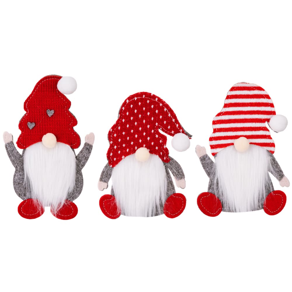 Trendsi Red / One Size 3-Piece Faceless Gnome Cutlery Holders 101400094968285 3-Piece Faceless Gnome Cutlery Holders