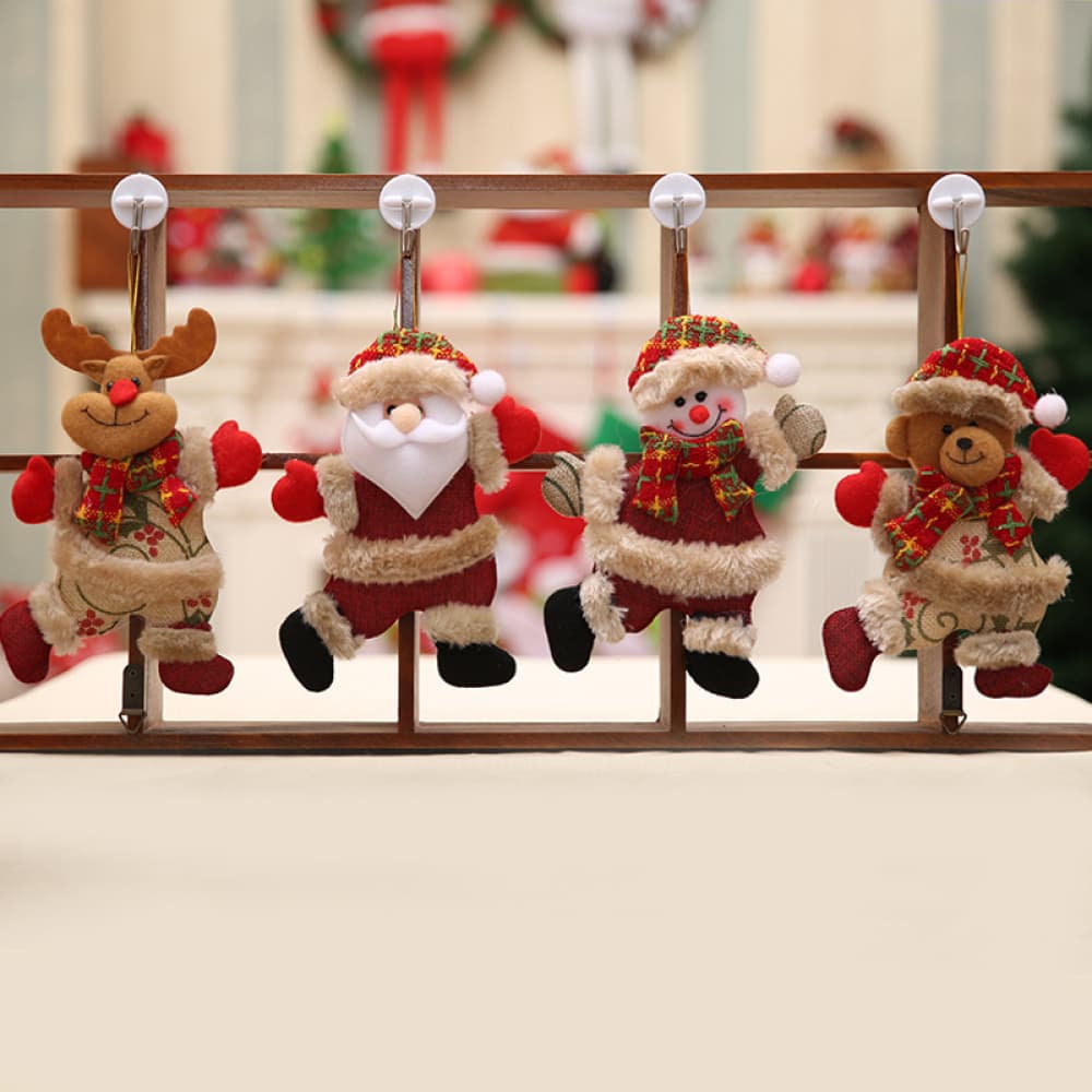 Trendsi Red / One Size 4-Piece Christmas Hanging Widgets 101400660295219 4-Piece Christmas Hanging Widgets