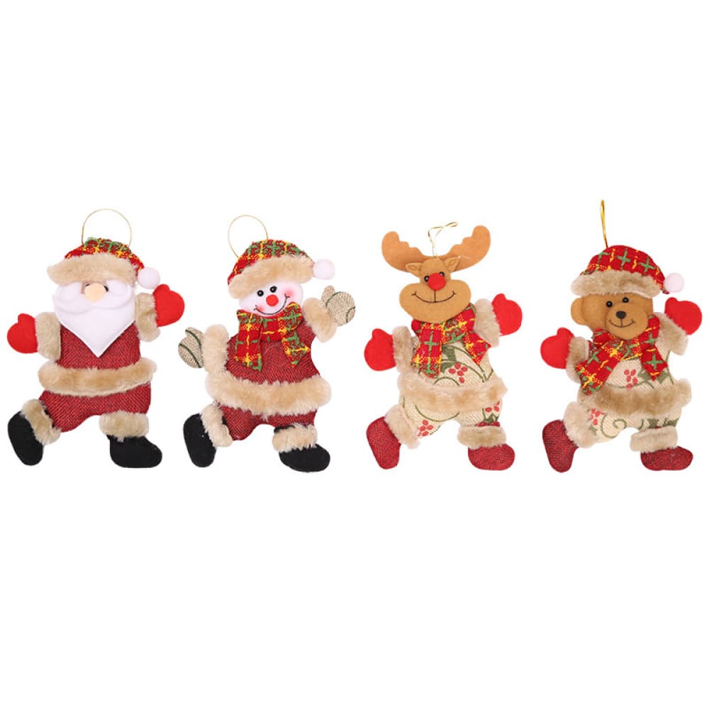 Trendsi Red / One Size 4-Piece Christmas Hanging Widgets 101400660295219 4-Piece Christmas Hanging Widgets