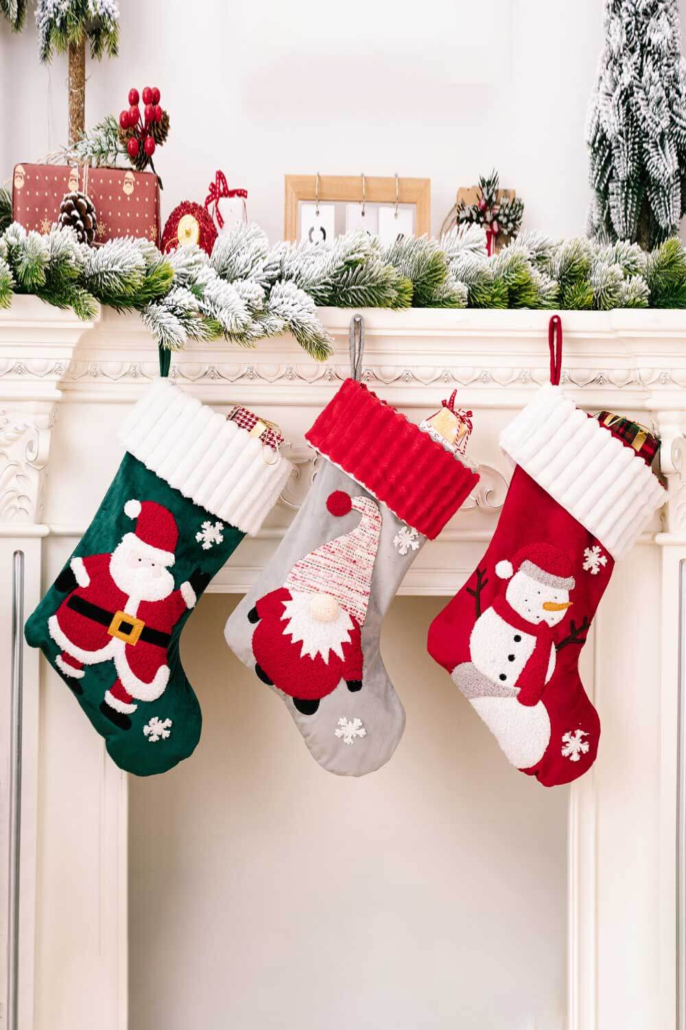 Trendsi Santa/Snowman/Gnome / One Size/3 Pack 3-Pack Christmas Stocking Ornaments 101400996972093 3-Pack Christmas Stocking Ornaments