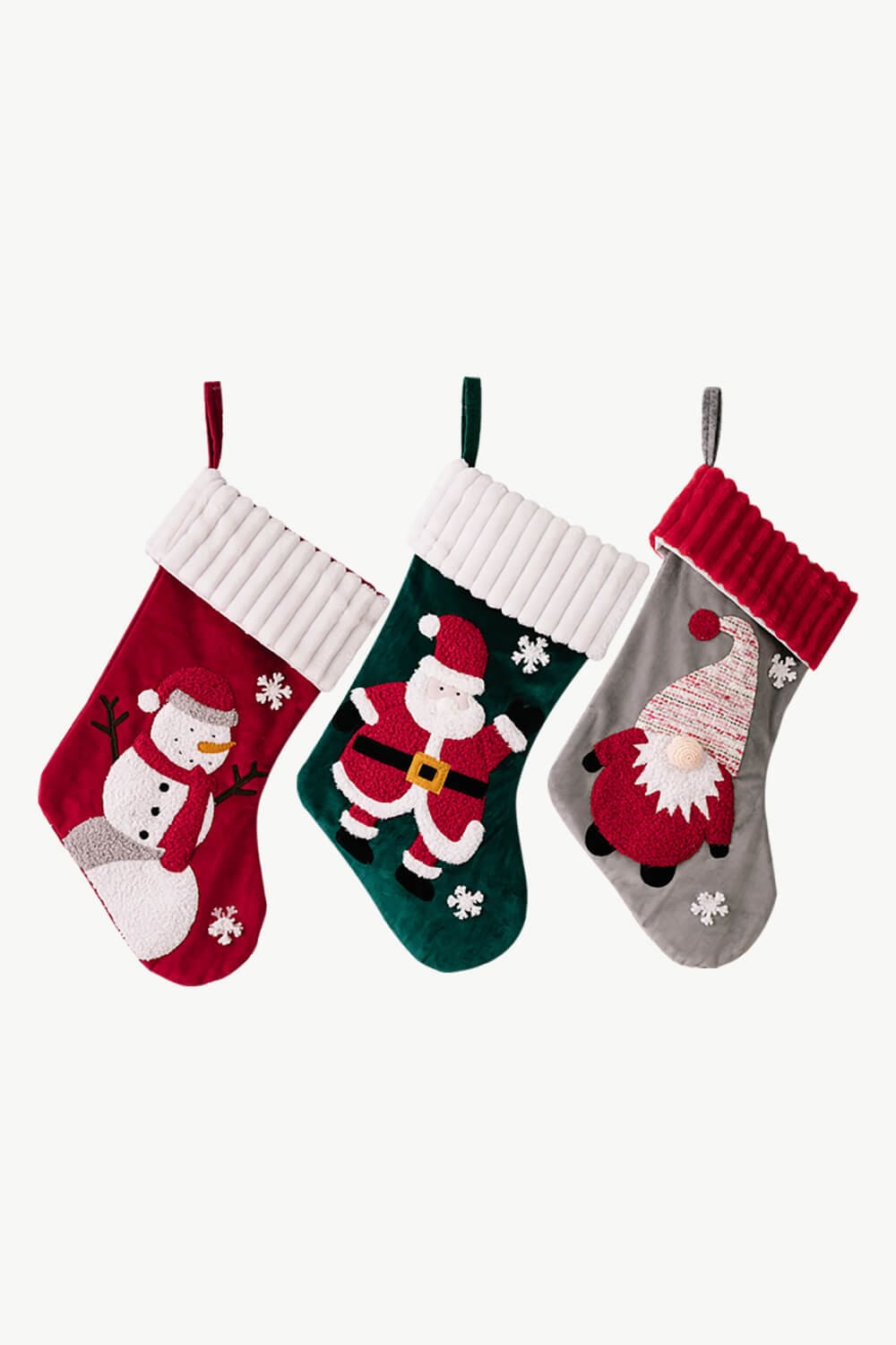 Trendsi Santa/Snowman/Gnome / One Size/3 Pack 3-Pack Christmas Stocking Ornaments 101400996972093 3-Pack Christmas Stocking Ornaments