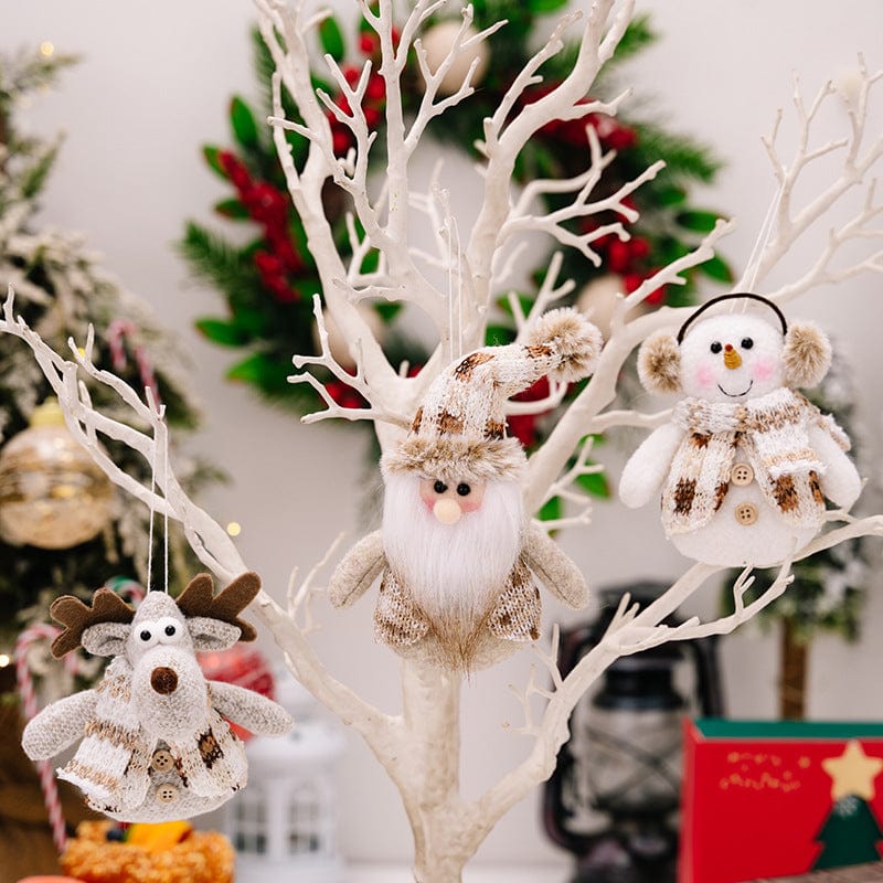 Trendsi Santa Snowman Reindeer Hanging Ornament Santa Snowman Reindeer Hanging Ornament