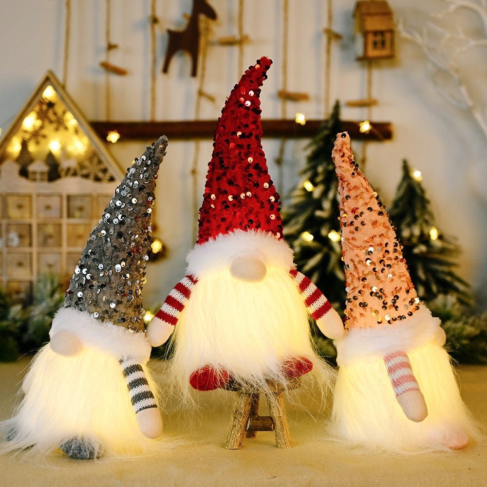 Trendsi Sequin Light-Up Faceless Gnome Sequin Light-Up Faceless Gnome