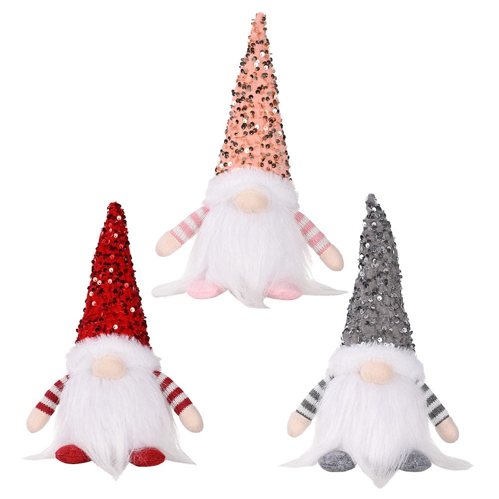 Trendsi Sequin Light-Up Faceless Gnome Sequin Light-Up Faceless Gnome