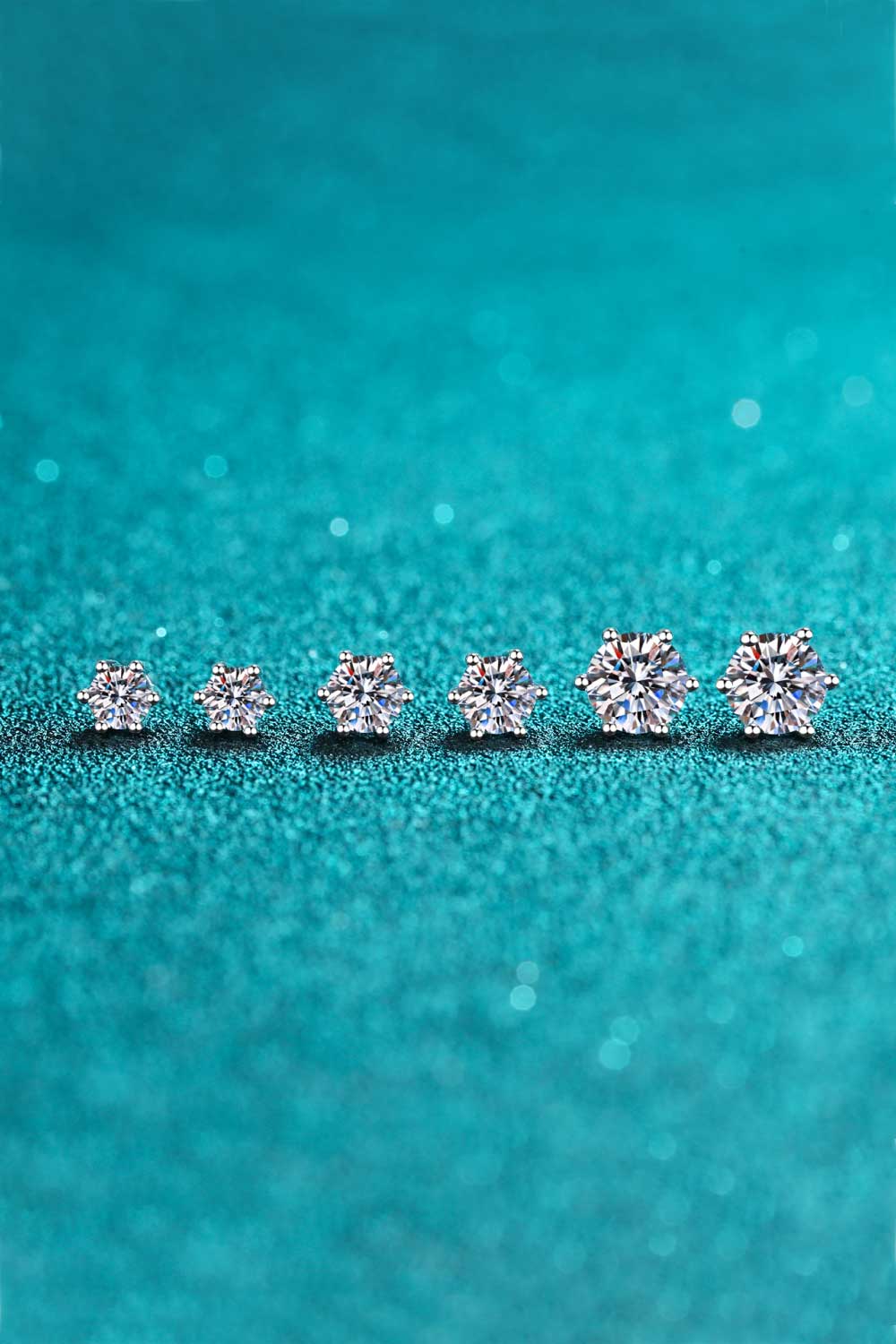 Trendsi Silver / One Size Endless Cheer Moissanite Stud Earrings 101300904649563 Endless Cheer Moissanite Stud Earrings