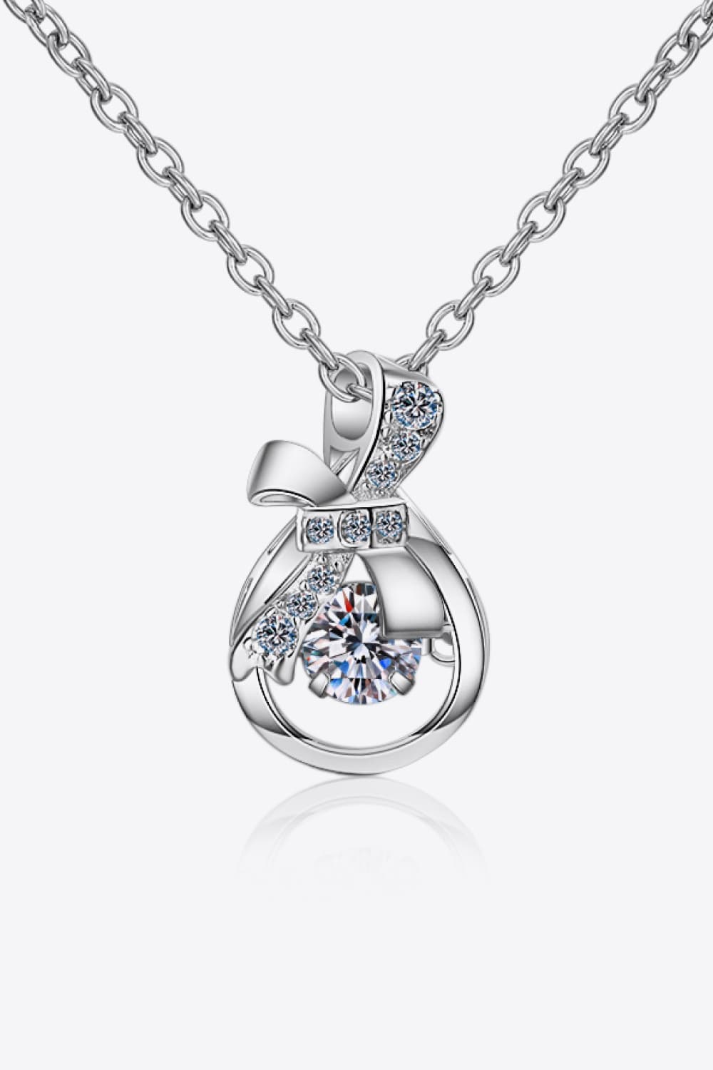 Trendsi Silver / One Size Moissanite 925 Sterling Silver Necklace 101300649589894 Moissanite 925 Sterling Silver Necklace