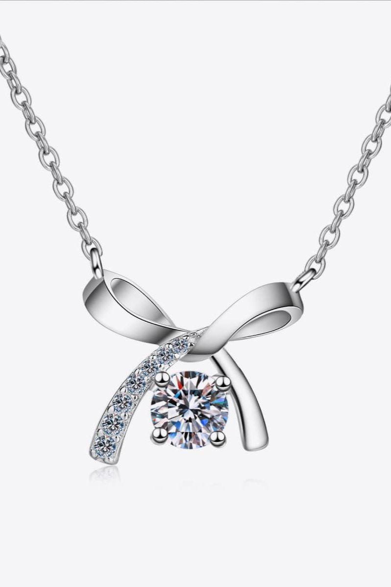 Trendsi Silver / One Size Moissanite 925 Sterling Silver Necklace 101300738025486 Moissanite 925 Sterling Silver Necklace