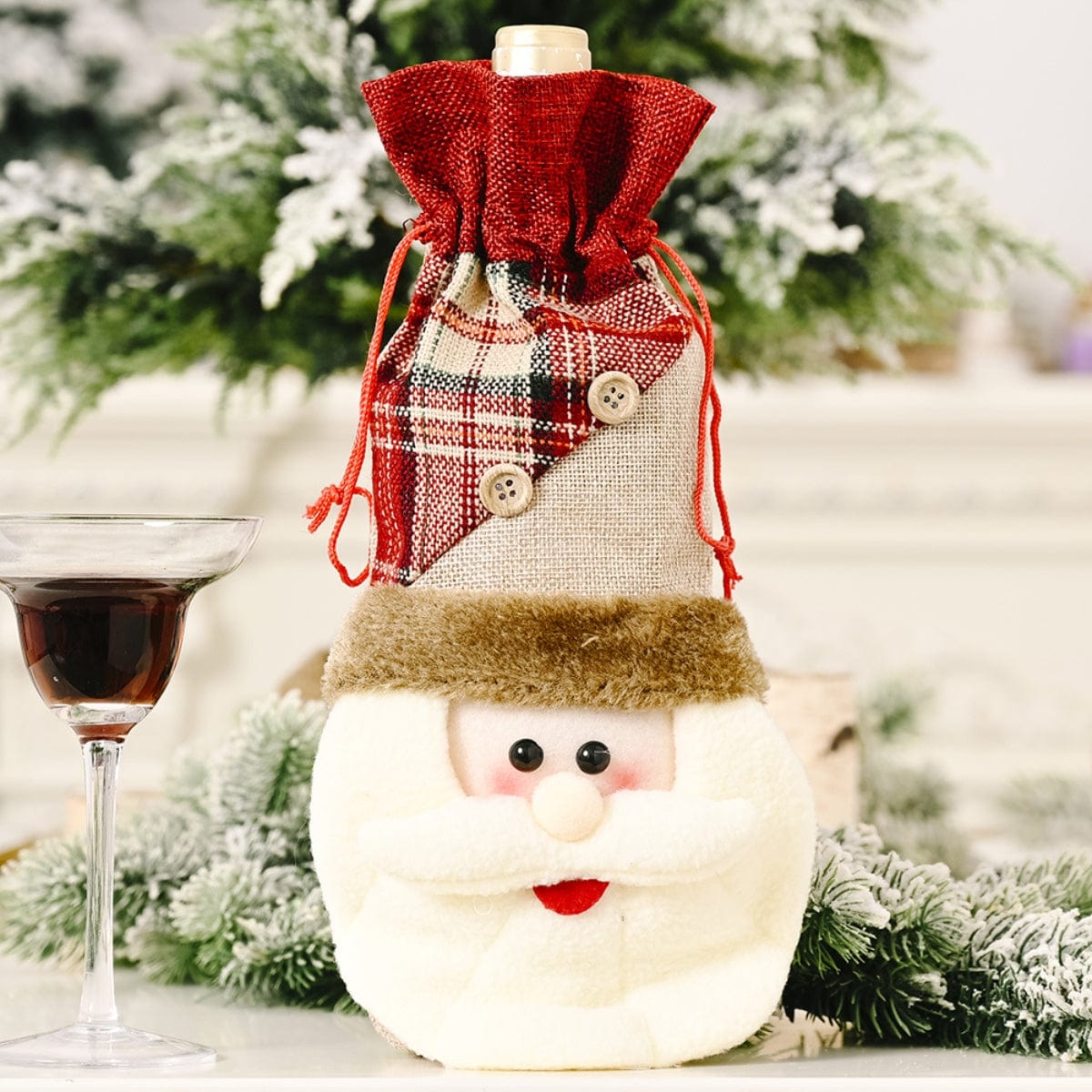 Trendsi Christmas Wine Bottle Cover Christmas Wine Bottle Cover