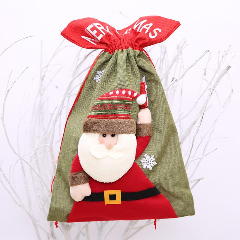 Trendsi Drawstring Christmas Gift Bag Drawstring Christmas Gift Bag