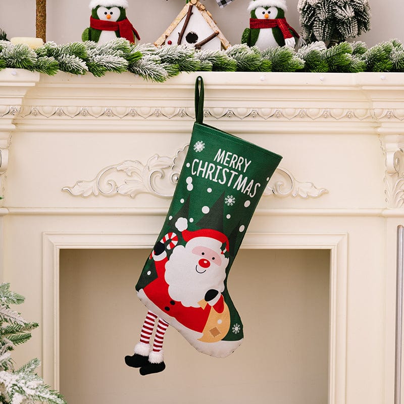 Trendsi Style A / One Size Printed Christmas Stocking Hanging Widget 100800496575412 Printed Christmas Stocking Hanging Widget