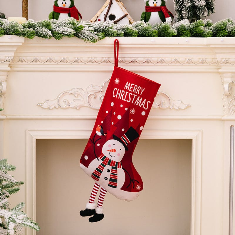 Trendsi Style B / One Size Printed Christmas Stocking Hanging Widget 100800496576577 Printed Christmas Stocking Hanging Widget