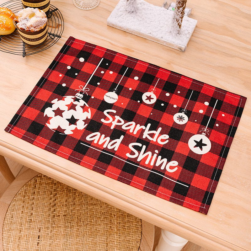 Trendsi Style C / One Size Assorted 2-Piece Plaid Placemats 101400810778432 Assorted 2-Piece Plaid Placemats