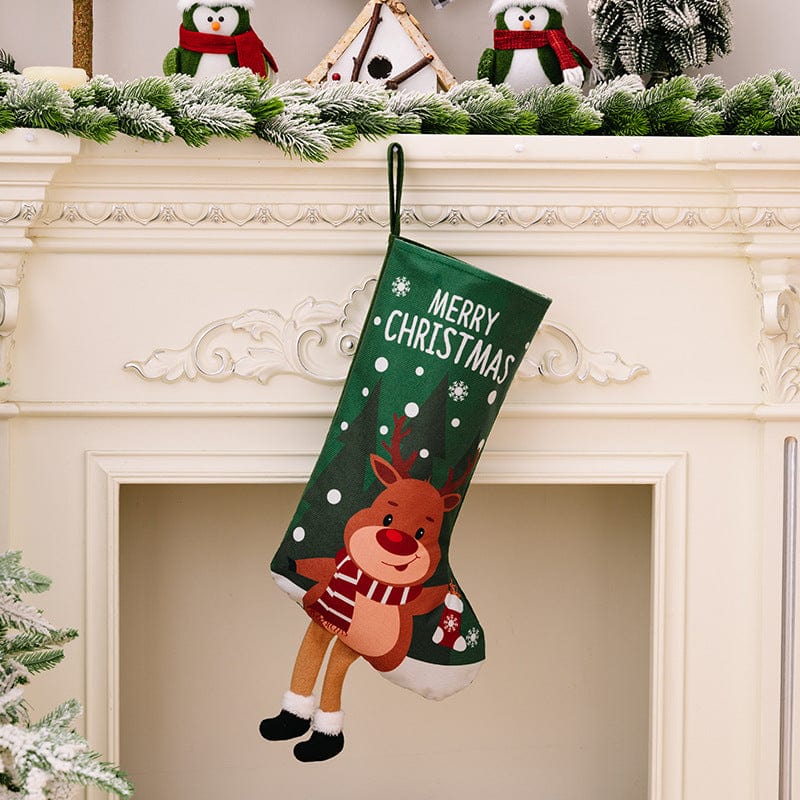 Trendsi Style C / One Size Printed Christmas Stocking Hanging Widget 100800496577189 Printed Christmas Stocking Hanging Widget