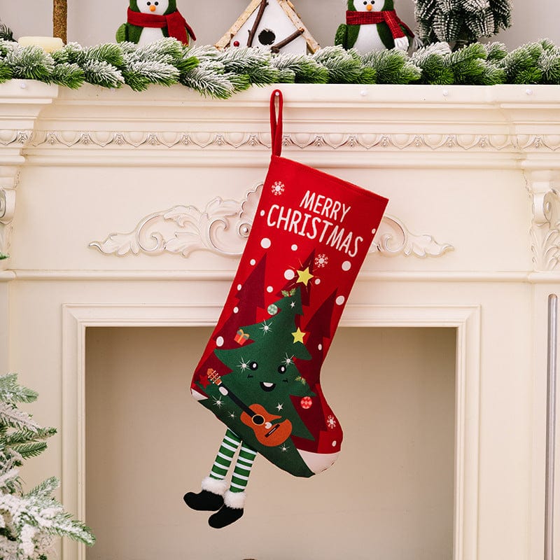 Trendsi Style D / One Size Printed Christmas Stocking Hanging Widget 100800496578681 Printed Christmas Stocking Hanging Widget