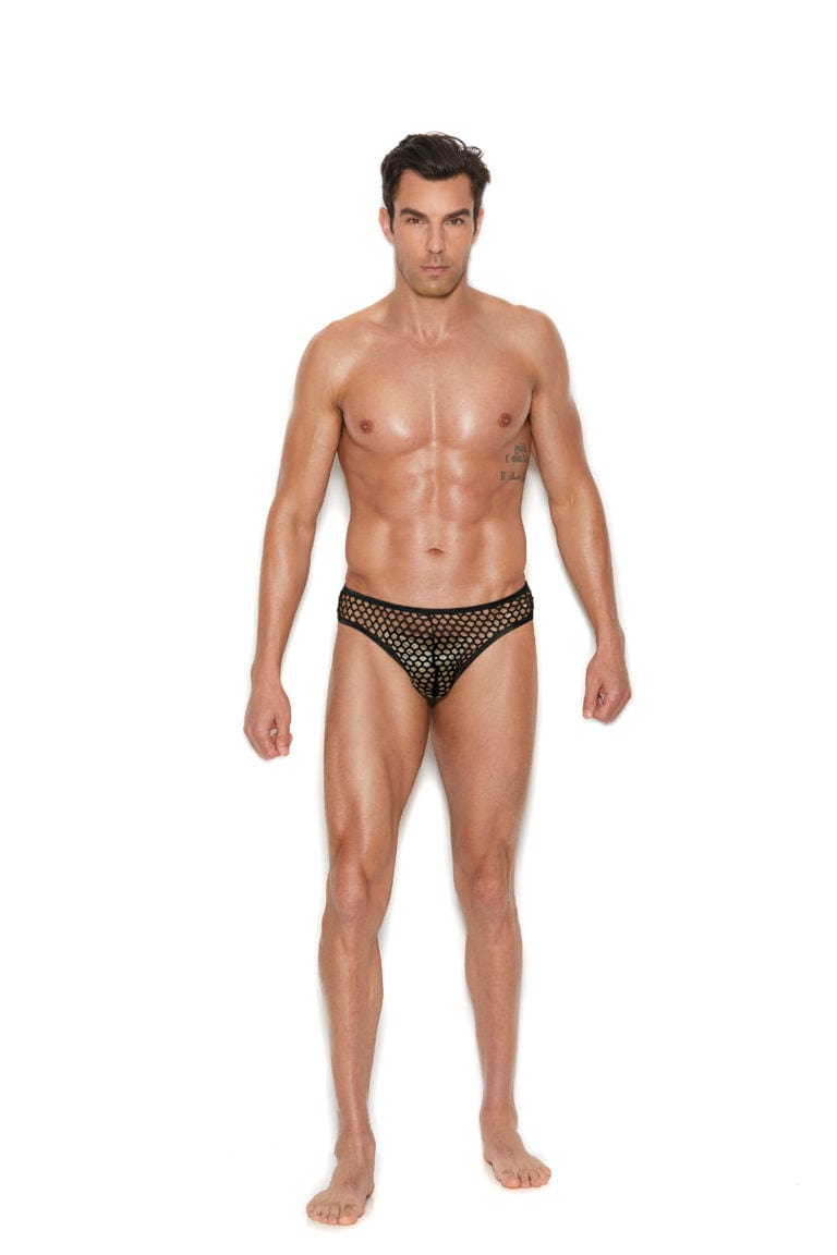 Elegant Moments Black / S/M Men’s Sexy Black Fishnet Thong Back Brief Underwear SHC-82928-S/M-EM 2022 Men’s Sexy Black Fishnet Thong Back Brief Underwear Apparel & Accessories > Clothing > Underwear & Socks > Lingerie