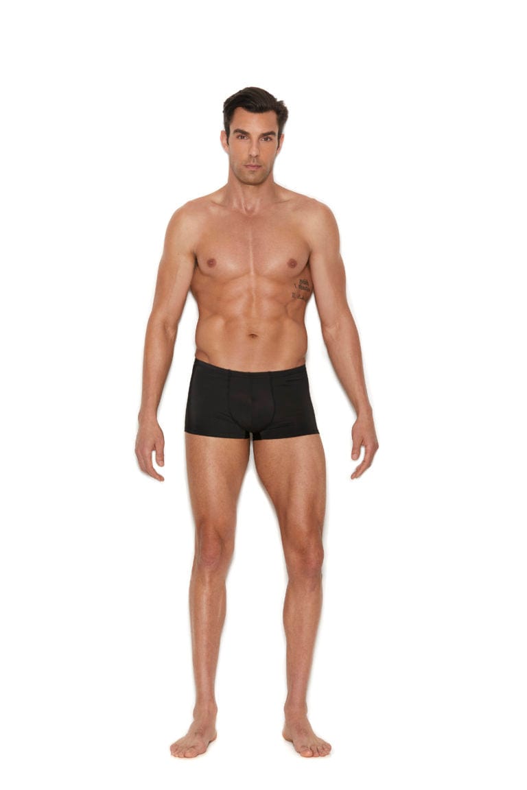 Men's Sexy Black Lyrca Boxer Brief Underwear Men's Sexy Black Lyrca Boxer Brief Underwear