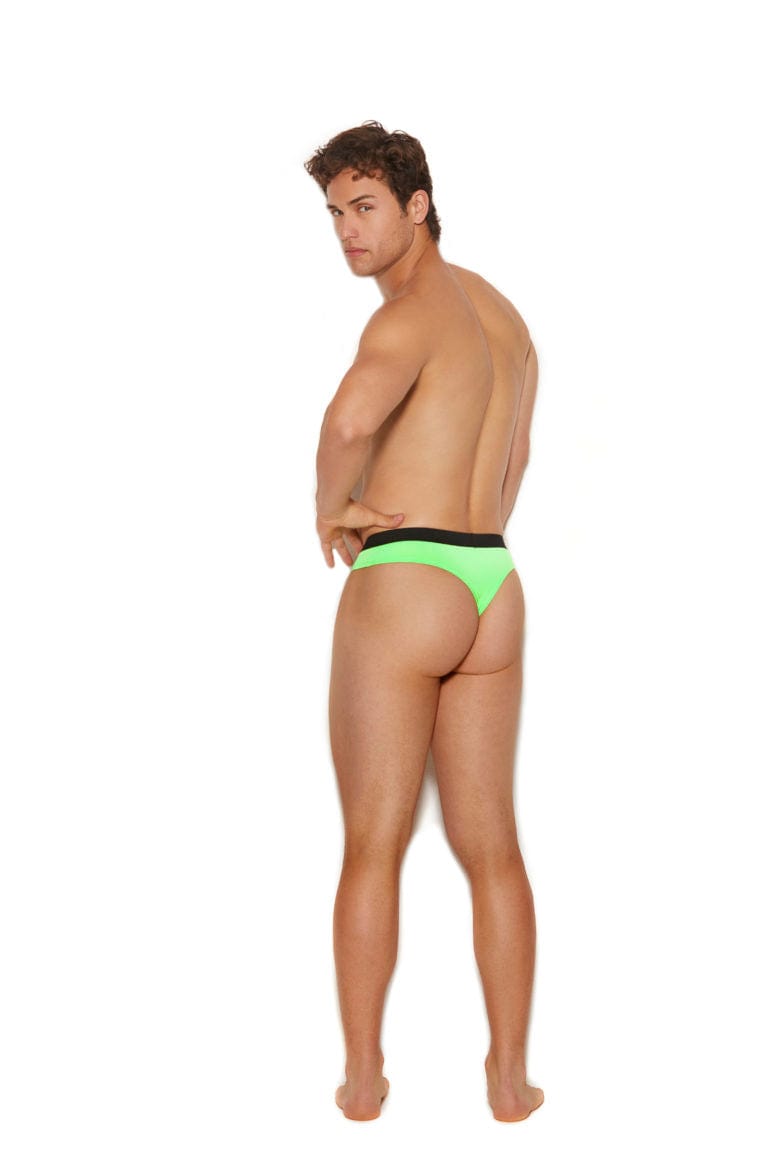 Elegant Moments Green / S/M Men’s Sexy Green Lycra Thong Brief Underwear SHC-82324-S/M-EM 2022 Men’s Sexy Green Lycra Thong Brief Underwear Apparel & Accessories > Clothing > Underwear & Socks > Lingerie