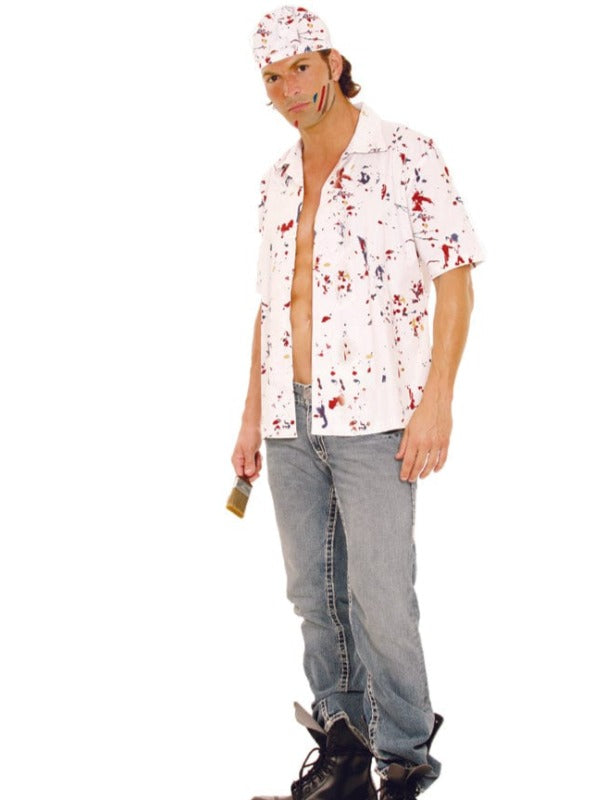 Elegant Moments Men's Paint The Town Halloween Cosplay Painter Costume Apparel & Accessories > Costumes & Accessories > Costumes