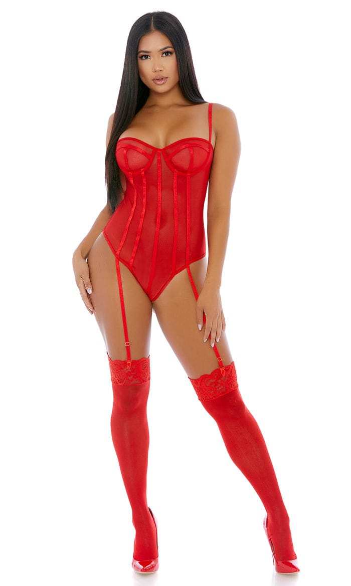 Red Sheer Up Mesh Teddy Sexy Lingerie Forplay 779550 Red Sheer Up Mesh Teddy Sexy Lingerie Forplay 779550