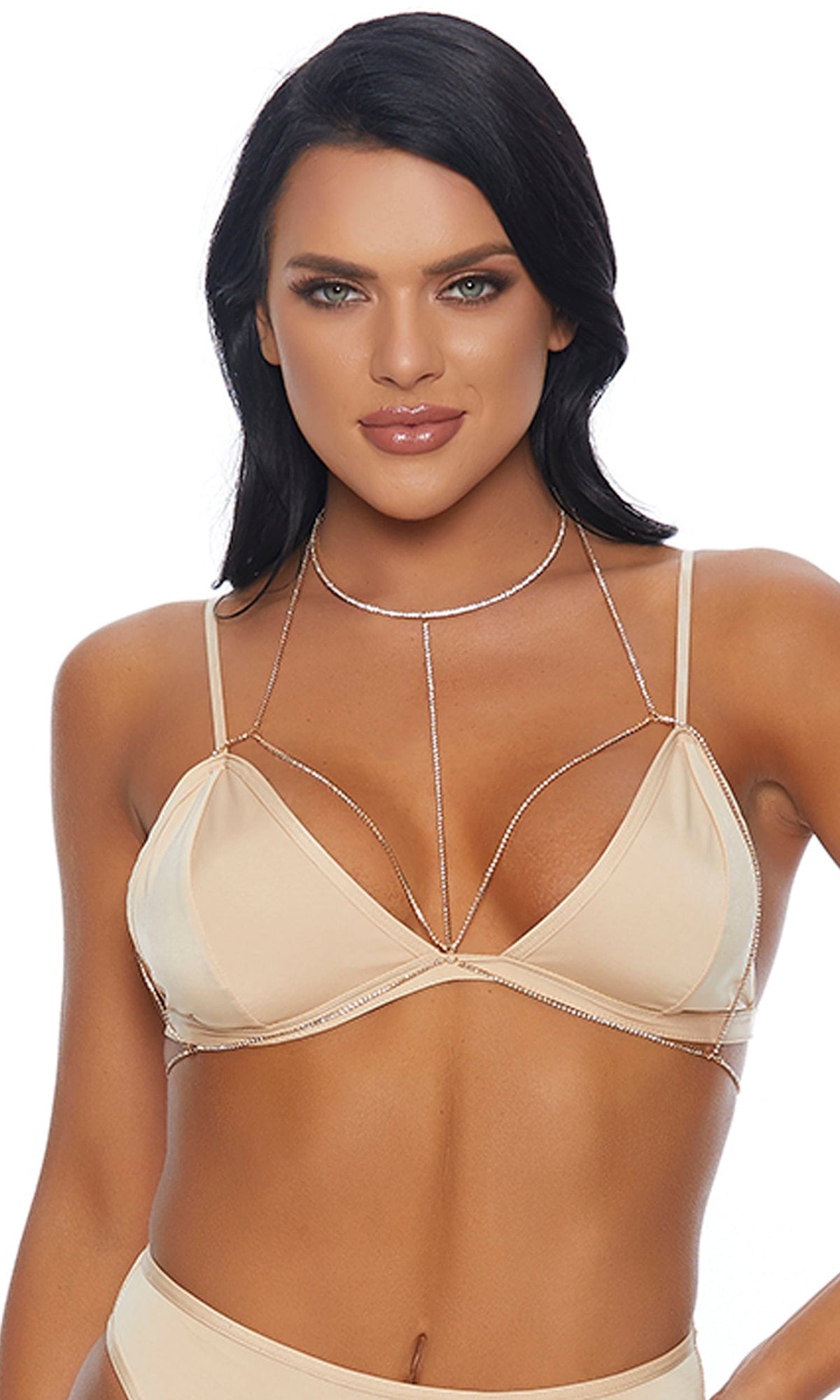 Forplay One Size / Gold Gold Diamonds Dancing Rhinestone Bra SHC-997988-O/S-FP 2022 Gold Diamonds Dancing Rhinestone Bra Forplay 997988 Apparel &amp; Accessories &gt; Clothing &gt; Underwear &amp; Socks &gt; Lingerie