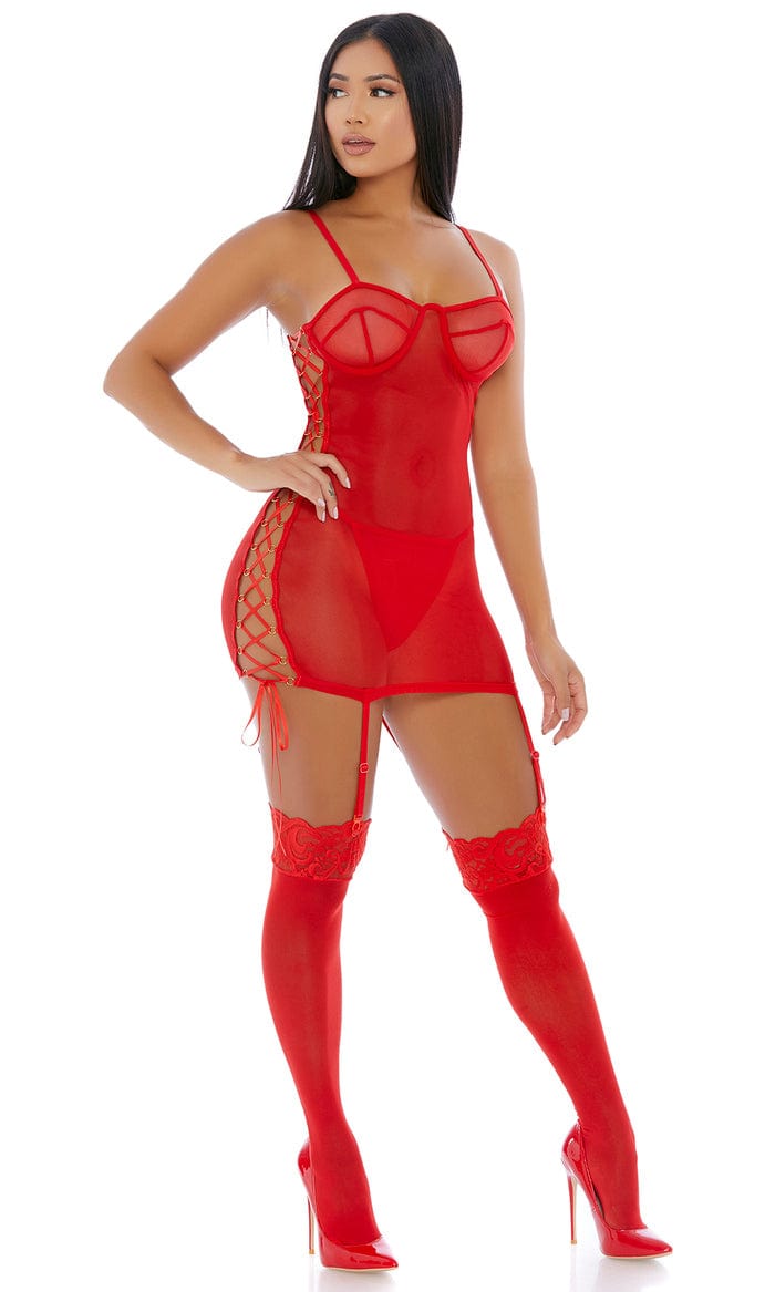 mapale Red Sheer Mesh Ring It On Chemise Sexy Lingerie Set 2022 Red Sheer Mesh Ring It On Chemise Sexy Lingerie Forplay 779541 Apparel &amp; Accessories &gt; Clothing &gt; Underwear &amp; Socks &gt; Lingerie
