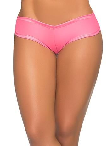 mapale Pink / S/M Black Stretchy And Comfy Boyshort (White, Wet Black, Wet Green, Wet Orange, Wet Pink, Wet Orange Colors Available) SHC-3020-PINK-SM-MA Apparel &amp; Accessories &gt; Clothing &gt; Underwear &amp; Socks &gt; Underwear