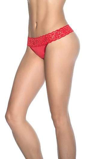 mapale Red / Small Black Thong Panties (Many Colors Available) ESP-96-RED-S Apparel &amp; Accessories &gt; Clothing &gt; Underwear &amp; Socks &gt; Underwear