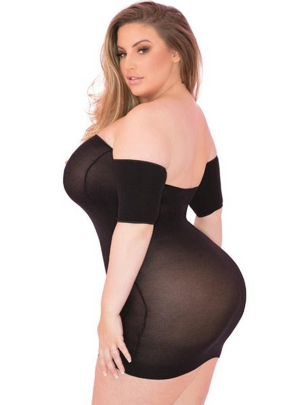 Pink Lipstick Sexy Black Sheer All Night Wrong Off Mini Dress (Plus size also available) 2022 Black Red Sheer Mini Dress Pink Lipstick 25108 Apparel &amp; Accessories &gt; Clothing &gt; Dresses
