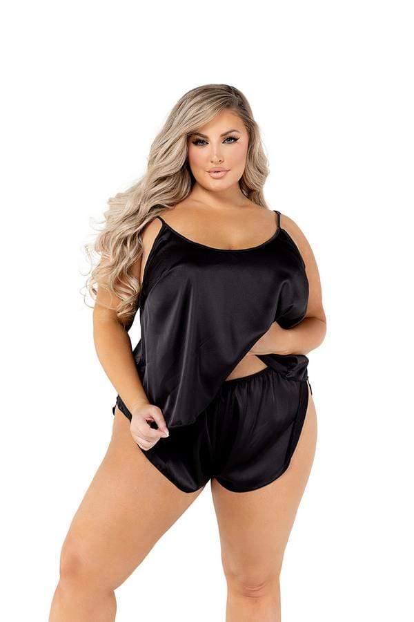 Roma Black Soft Satin Tulip Short Set (Red &amp; White are Available) 2022 Black Soft Satin Tulip Short Set  Apparel &amp; Accessories &gt; Clothing &gt; One Pieces &gt; Jumpsuits &amp; Rompers