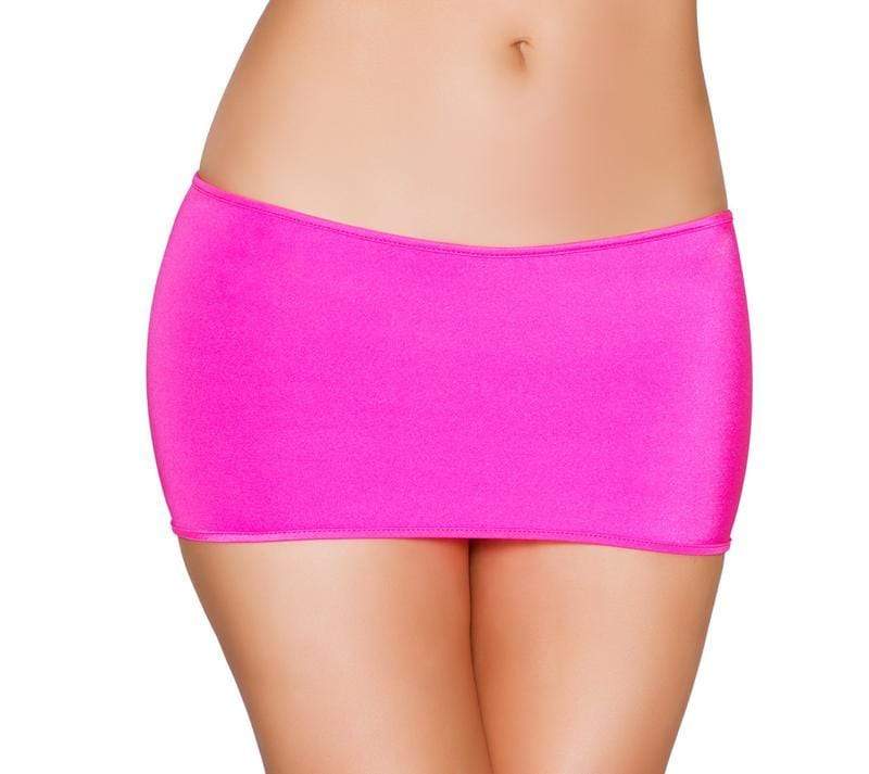 Roma One Size / Pink Black Lycra Mini Skirt (Hot Pink, Red, Turquoise, &amp; White also available) SHC-SK106-PINK-OS-R Lycra Mini Skirt (7 1/2&quot; in Length) Festival Dance Rave Roma SK106 Apparel &amp; Accessories &gt; Clothing &gt; Skirts