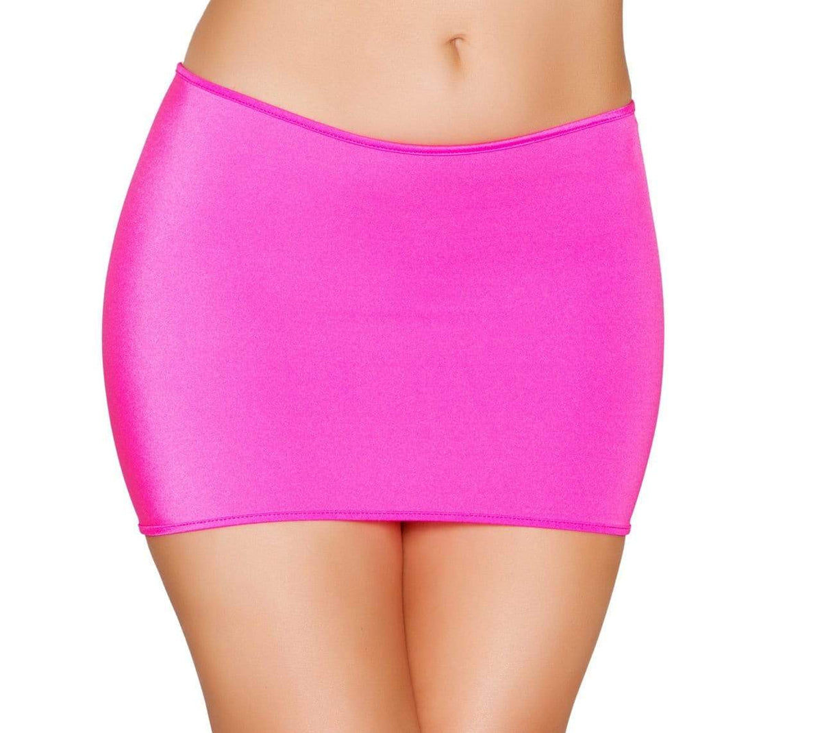 Roma One Size / Pink Black Lycra Mini Skirt (Many colors available) SHC-SK105-PINK-OS-R Lycra Mini Skirt Festival Dance Rave Roma SK105 Apparel &amp; Accessories &gt; Clothing &gt; Skirts