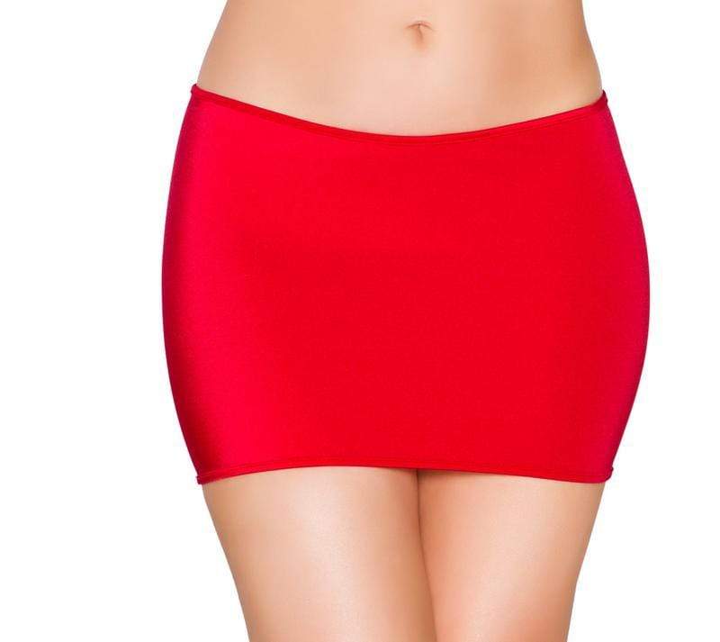 Roma One Size / Red Black Lycra Mini Skirt (Red &amp; Turquoise also available) SHC-SK105-RED-OS-R Lycra Mini Skirt Festival Dance Rave Roma SK105 Apparel &amp; Accessories &gt; Clothing &gt; Skirts