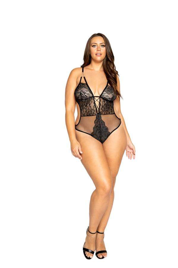 Roma Black Glittered Teddy w/ Chain Detail Black Glittered Teddy w/ Chain Detail Roma LI354 | SHOP NOW | SoHot Clubwear Apparel & Accessories > Clothing > Underwear & Socks > Lingerie
